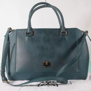 Elegant Teal MCM Handbag